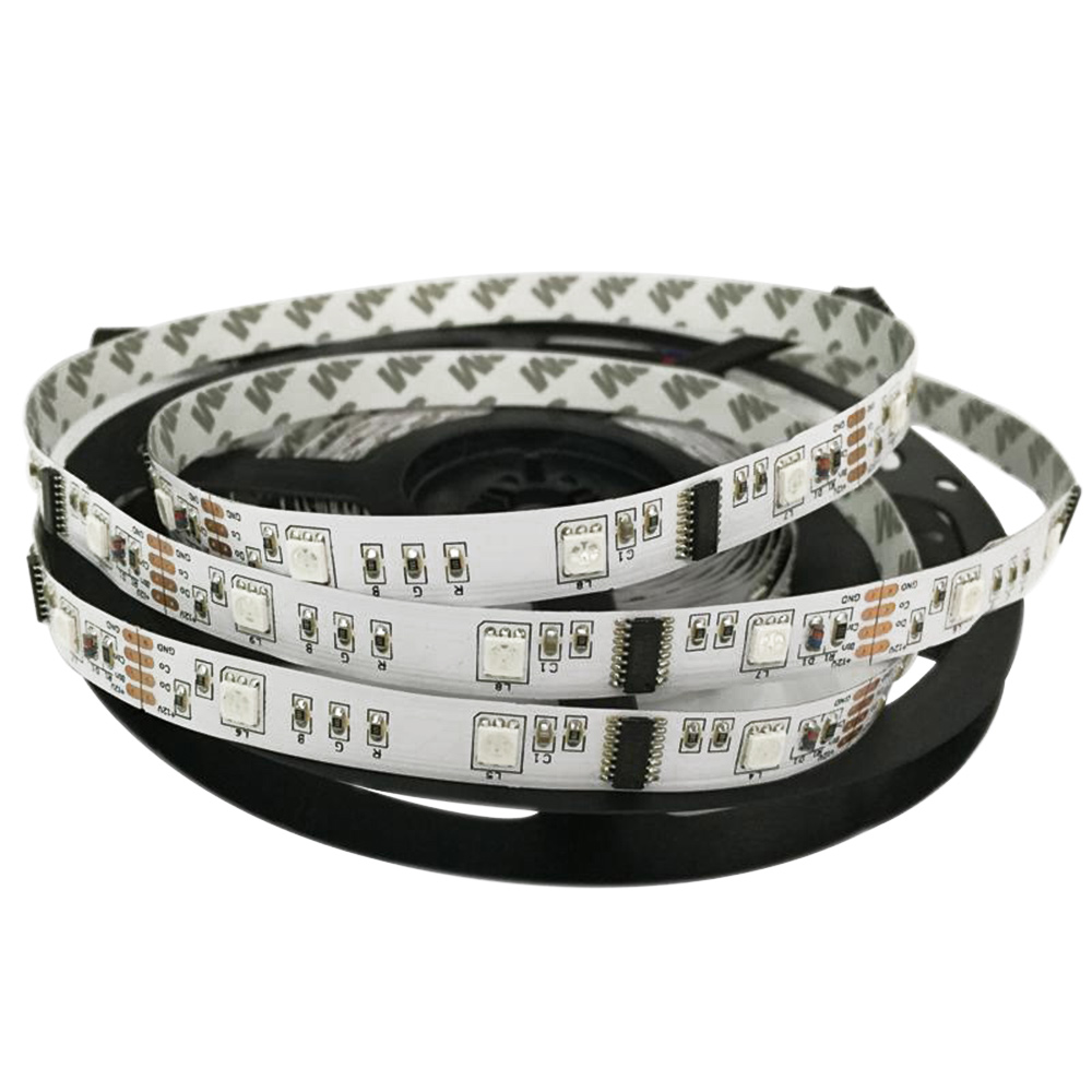 LPD6803 DC12V 300LEDs RGB Series Flexible LED Strip Lights,Programmable Pixel Full Color Chasing, Indoor Use, 16.4ft Per Reel By Sale